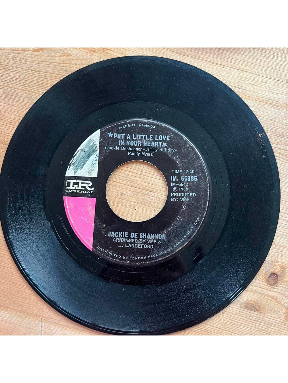 Jackie DeShannon - Put a Little Love in your Heart/Always Together 45rpm VG+ R07